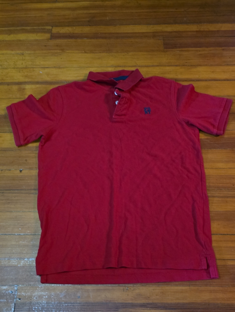 Aeropostale Red Polo with Subtle Navy Emblem